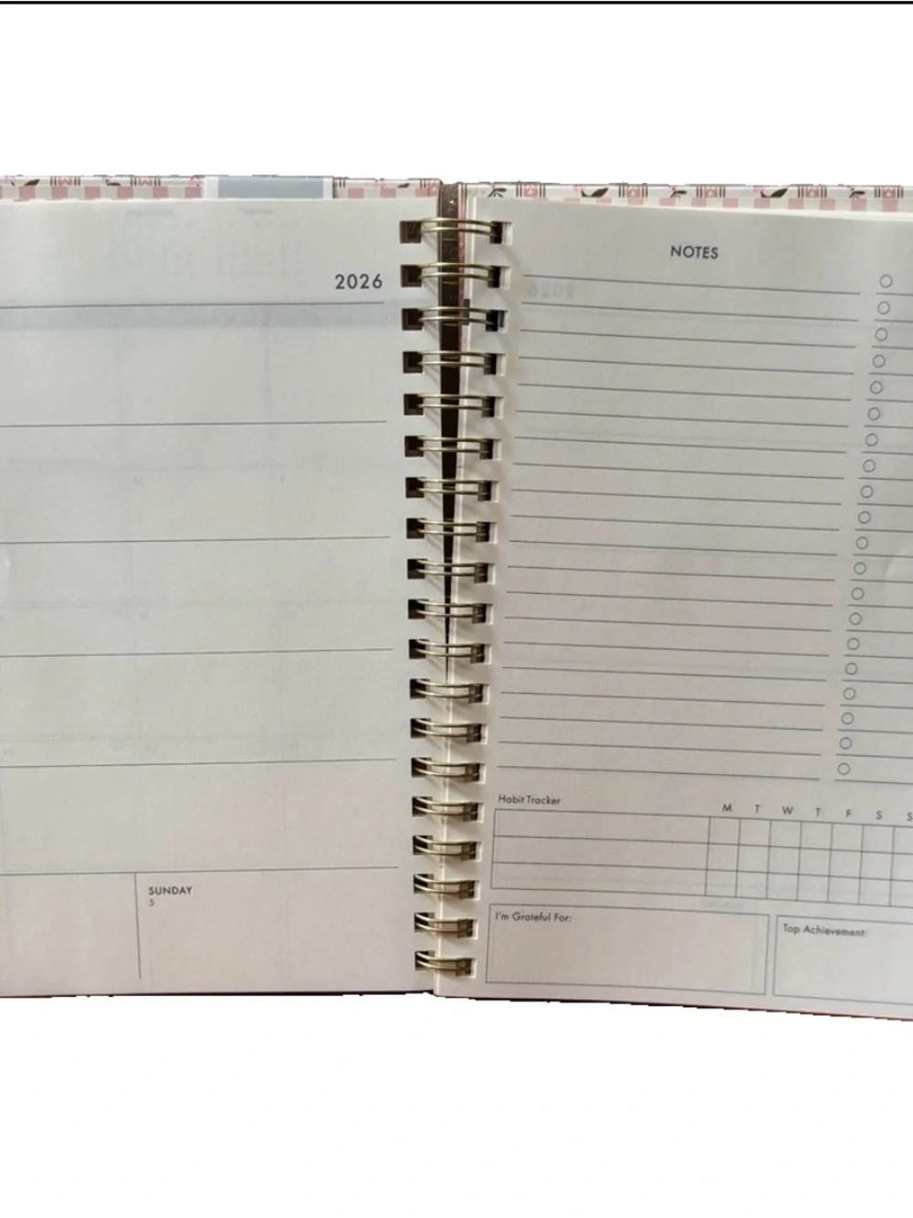 Eccolo Planner 2026- 2027 18-Month Weekly & Monthly Planner Hard Cover 10x8”